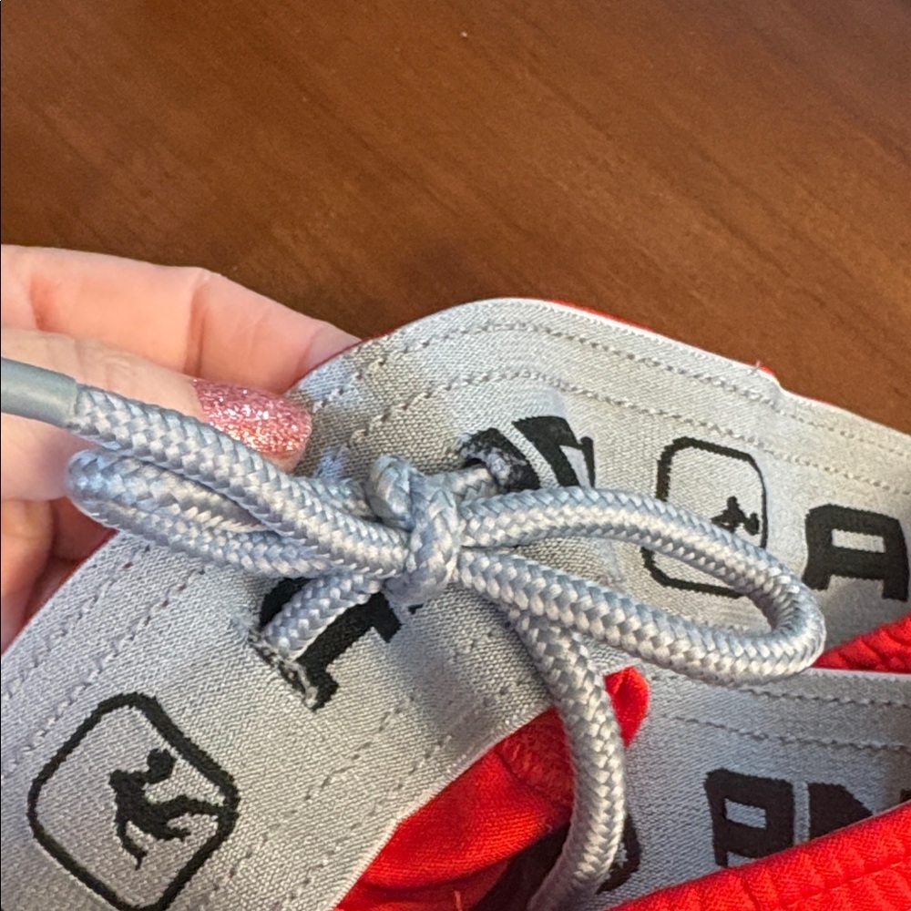 And1 Mens Red Joggers with Black Stripe pockets large - Picture 4 of 8